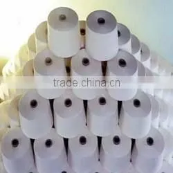 bamboo cotton single and double yarn