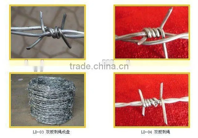 Double Twist 14 Gauge Galvanized Barbed Wire