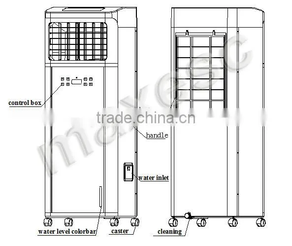 Mini Indoor Home Portable Air Con Units with Remote Control
