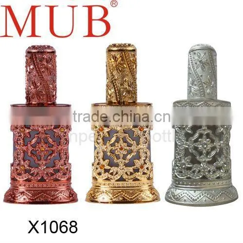 Sliver Princess wedding dress style bottle ,alloy perfume bottle
