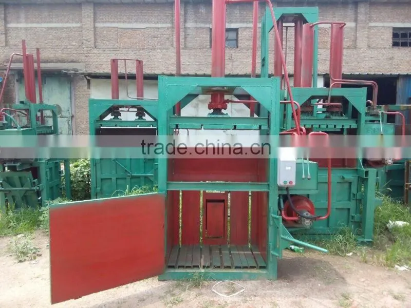 Hydraulic vitercial baler for wool/waste papaer and cans package machine