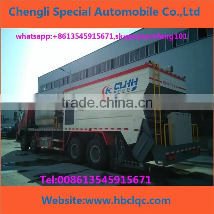 Asphalt Synchronous Chip Sealer,Distribute Bitumen And Aggregate,Chipping Machine