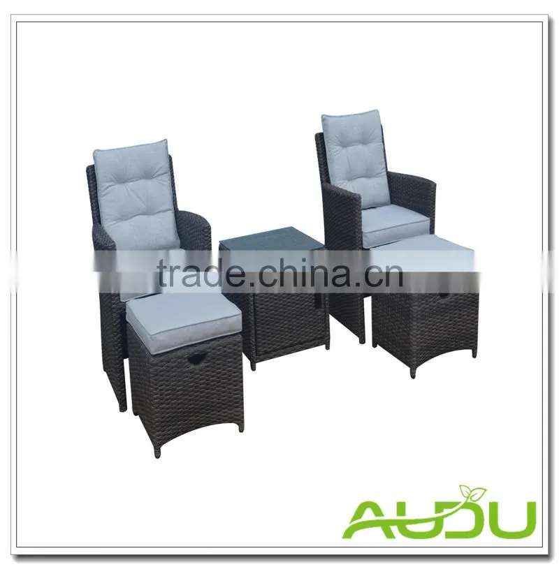 Audu Outdoor Furniture General Use and No Folded High Back Wicker Rattan Chairs