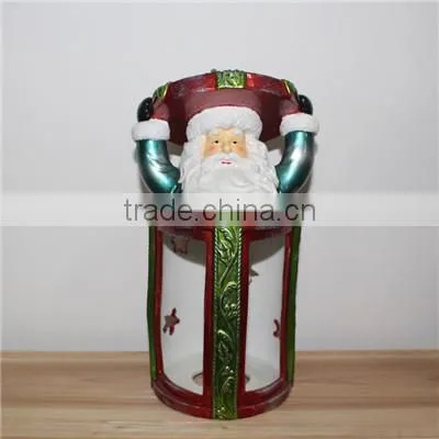 2016 custom large resin santa claus figures/sculpture