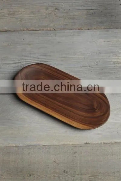 Black Walnut Serving Tray Wooden Fruit Tray Dessert Plate Little Dishes