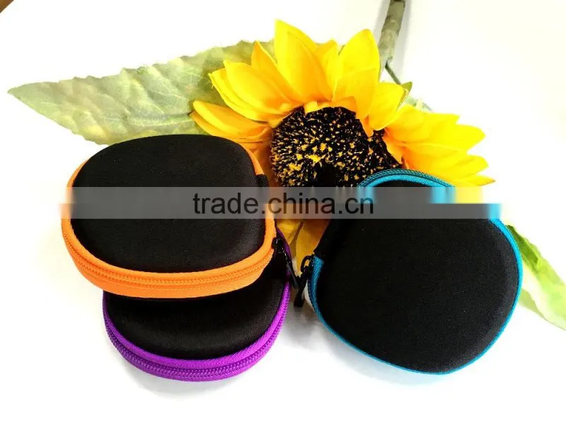 Easy to carry small pouch for earphone,earphone polyester bag