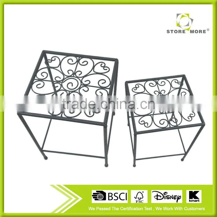 2Sets Decorative Metal Plant Stand Planter Holder Multi Planter Flower Pot Racks
