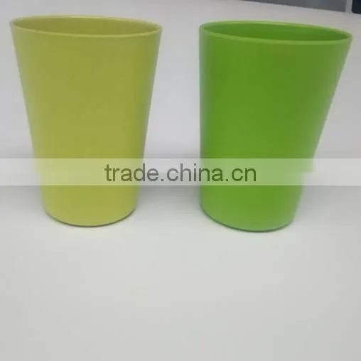 Bamboo fiber biodegradable coffee mugs with lids and sleeve