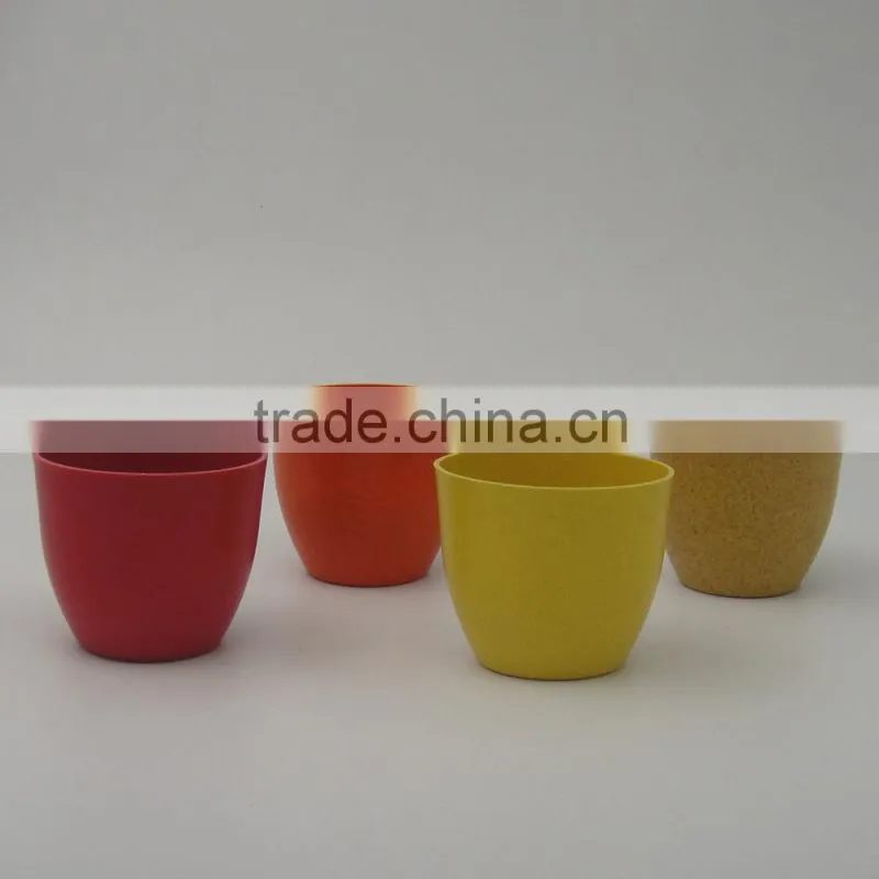 Eco mini bamboo fiber flower pot/mini pot