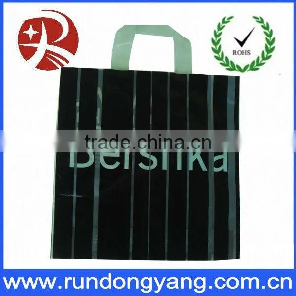cheap promotional plastic handle loop shopping bag