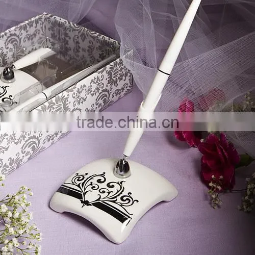 wine goblet for wedding poly resin Fleur De Lis Collection toasting flutes