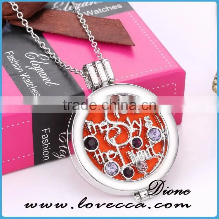 In Stock Hot Sale Fashion Diffuser Locket Perfume Locket Necklace
