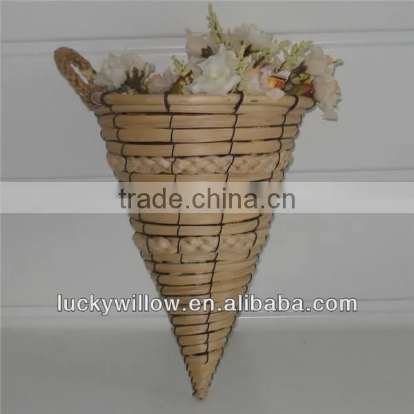 2014 beautiful hanging wicker basket