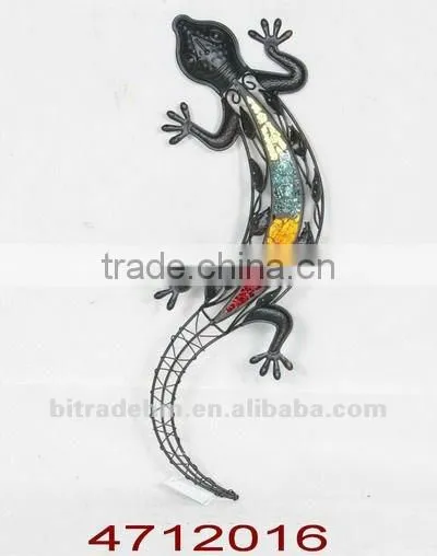 climbing metal lizard for decoration