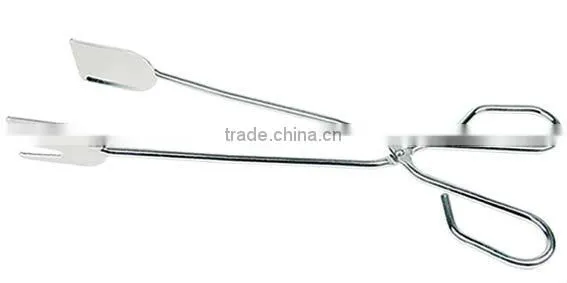 HIGH QUALITY Food tong iron with powder coating plastic coating handle