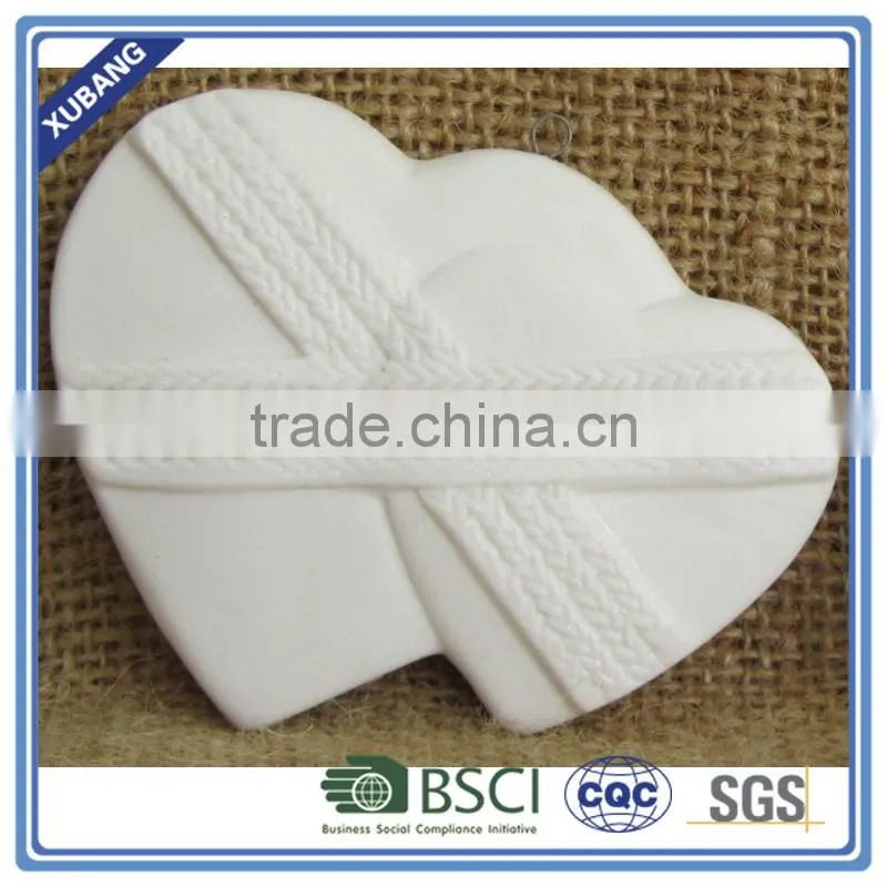 Ceramic white snowflake adornment christmas ornament