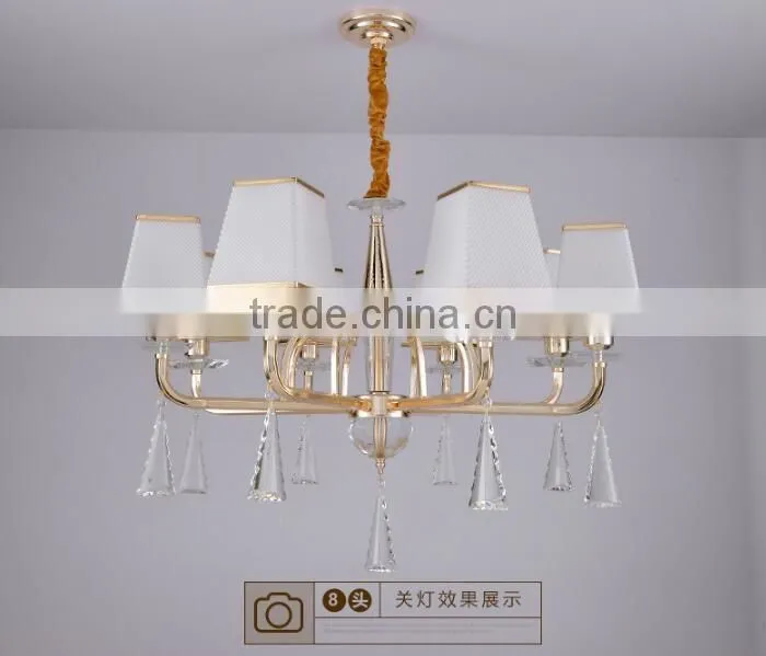 M960 Momoda decorations luxury simple Crystal living room bedroom golden home lighting chandelier pendant lamp