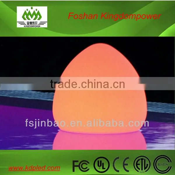 Outdoor waterproof illuminated led egg shaped lamp