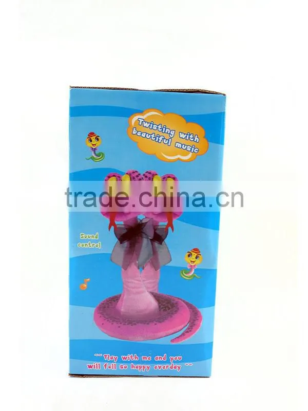 Music twist snake plush toy rc animal voice control car toy