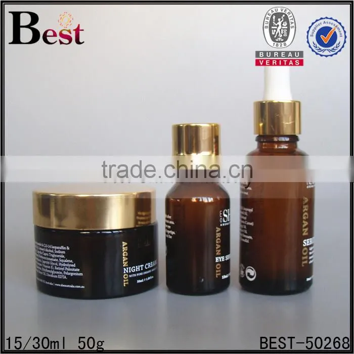 50ml gold acrylic spray pump bottle luxury pump pressure spray bottle for lotion
