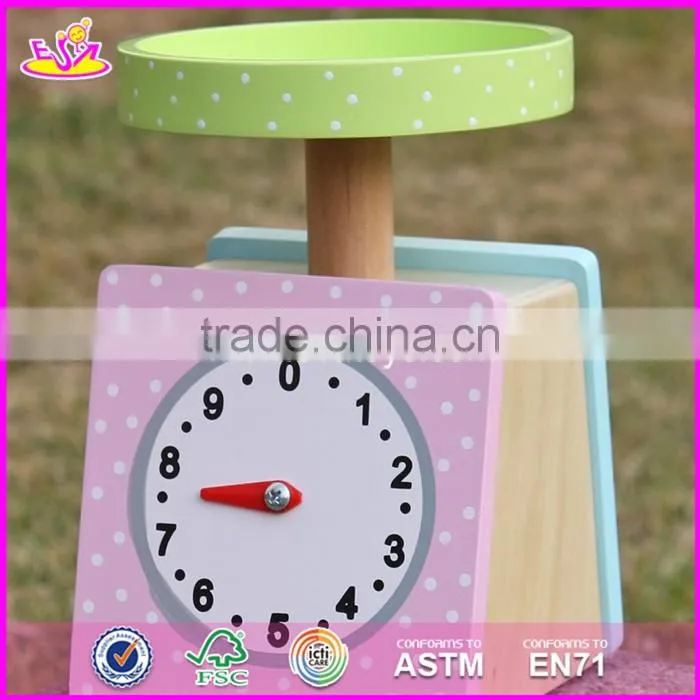 2017 New products children pretend play wooden scale toy W10D150