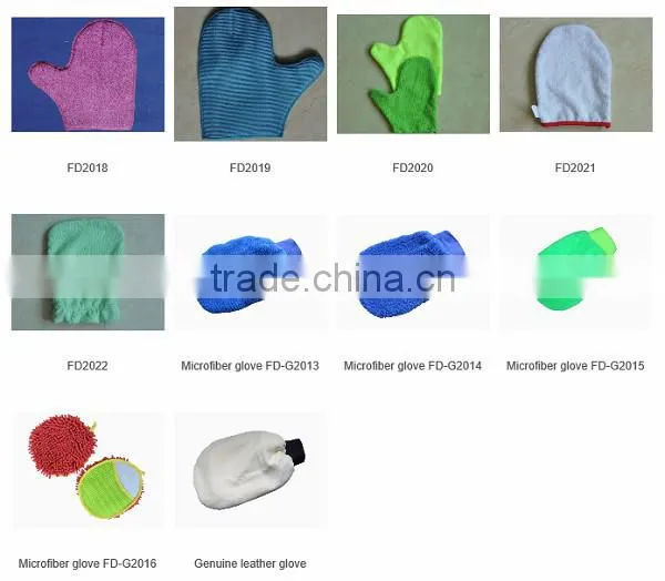 Customized Microfiber Wash Mitt , Chenille Mitt, Microfiber Car Wash Mitt