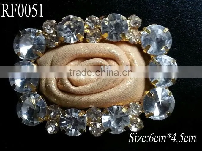 RF 0055 In stock, wholesale sparking garment flat back rhinestone button