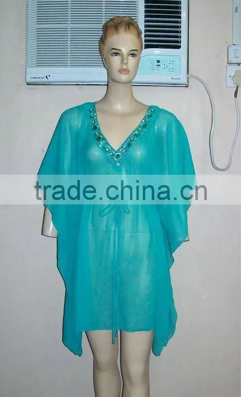 Chiffon Embroidered Ladies Tunics