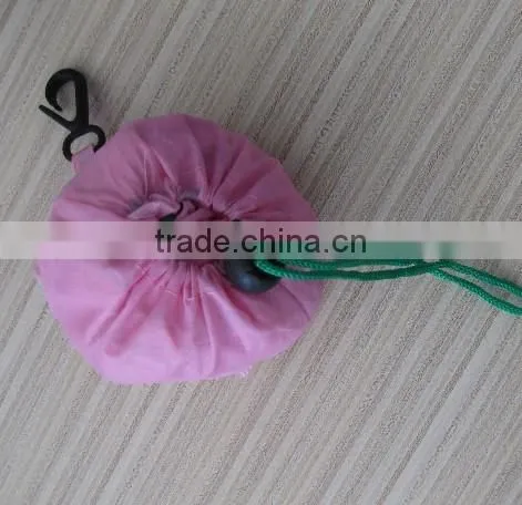 fashion colorful foldable rose nylon shopping bag