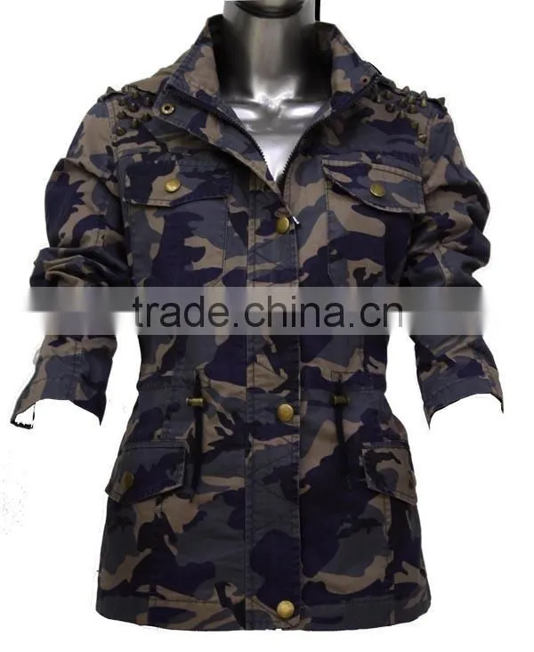 ALIKE women jacket spring jacket camoflage jacket