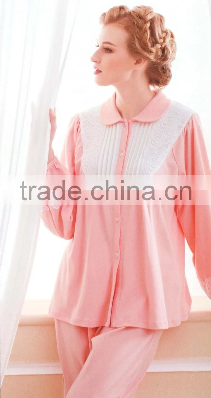 ladies thermal pajamas/ fancy nightwear for woman/design your own pajamas