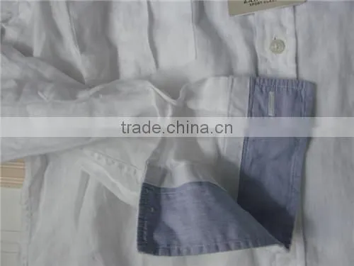 Man white linen shirts men casual linen shirts