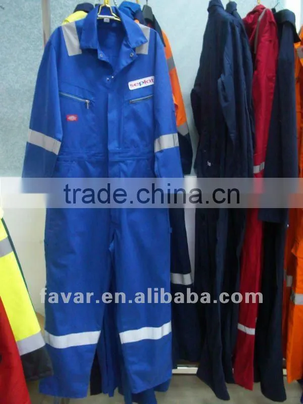 Reflective Sleeveless Drill Overall