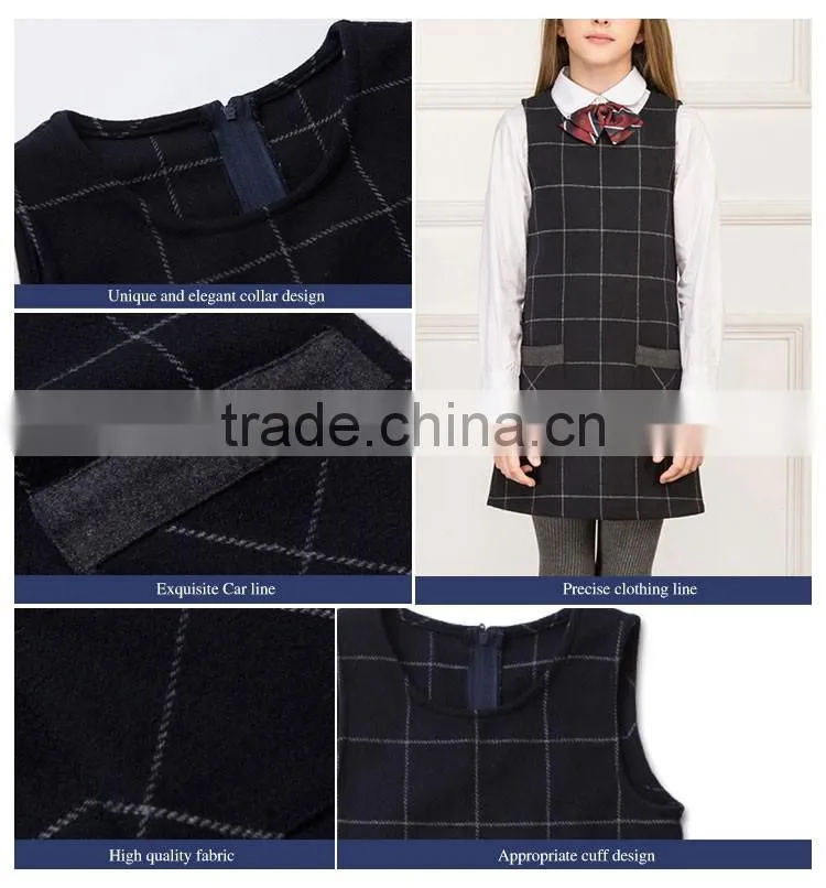 Designer School One Piece Sleeveless Dress With Shirt