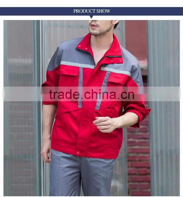 Guangzhou workwear uniform suppliers Reflective Work Uniform customized factory
