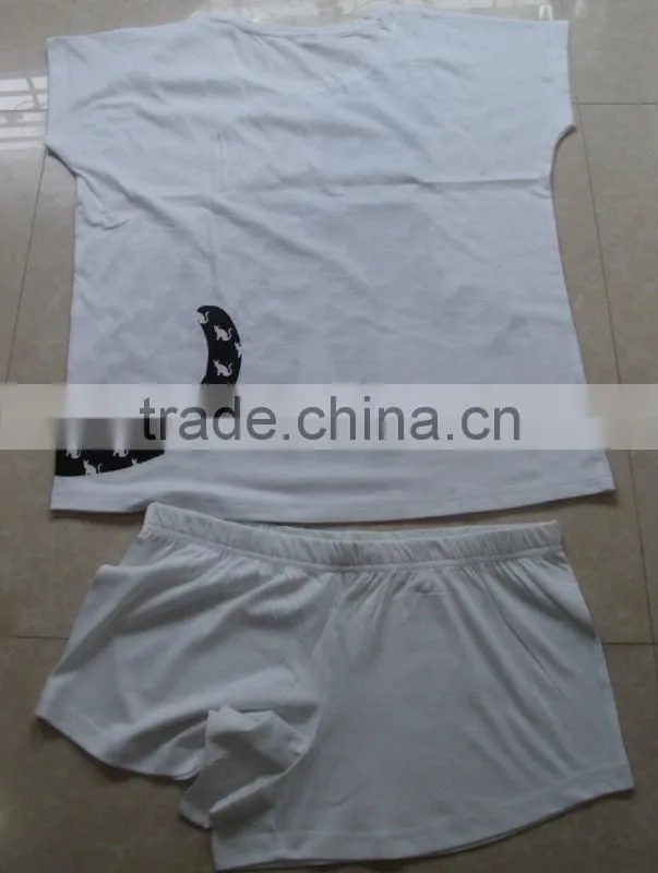 ladies shorts pyjama set, ladies cotton sleepwear, under ware