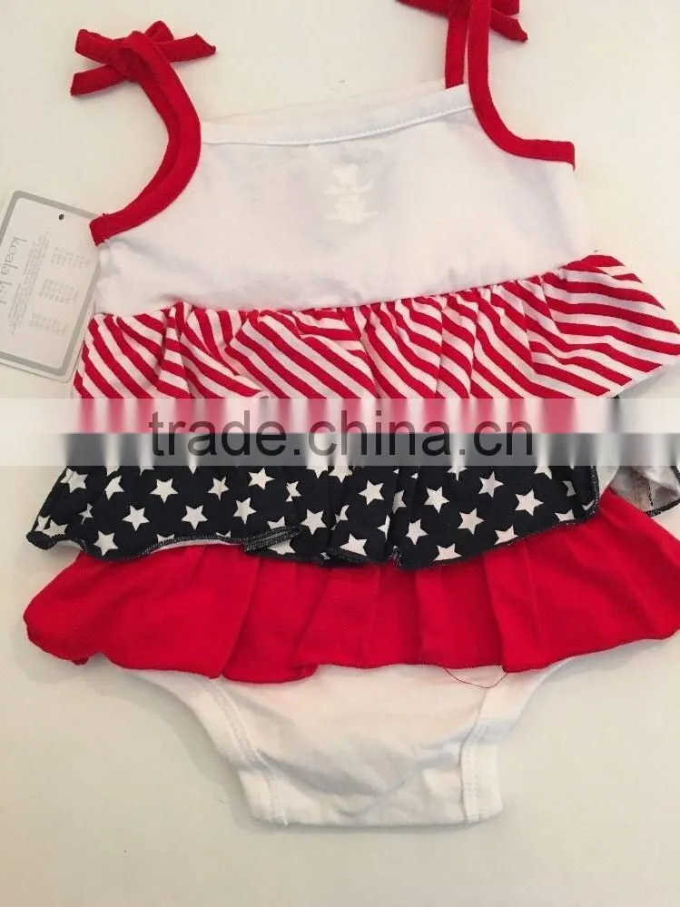2017 Fashion Seaside Navy Style Swimwear Kids Beach Swim Suit Bowknot Bathing Chiffon Suit