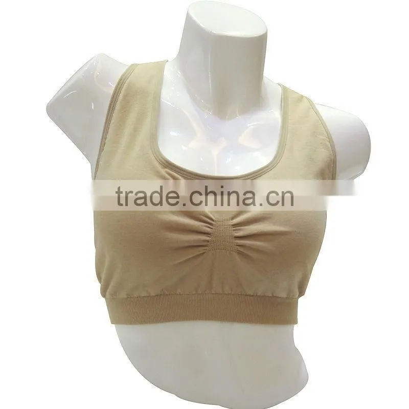 Nude wireless yoga bra lingerie cheap women sexy bra undewear sportswear bra top