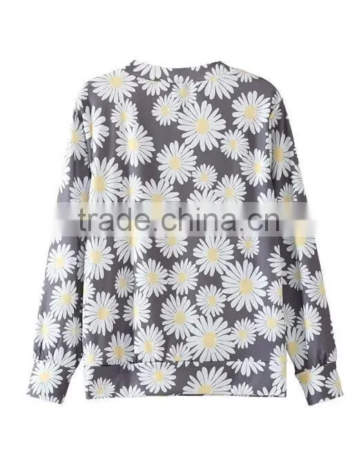 Runwaylover EY2353B New Design 2017 Ladies Fashion Printed Hoodies