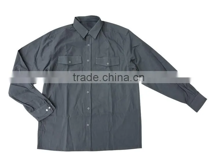 Long sleeve Cotton work t-shirt mens long shirt