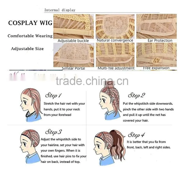 Factory Direct Sale Synthetic Wig Cosplay Very Long Black Hair Wig