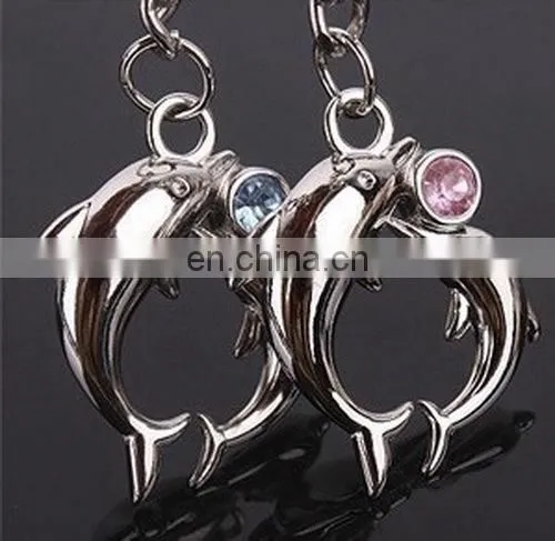 Fashion New Personality Fish Bone Shape Alloy Keychain Couple Valentine's Day Gift