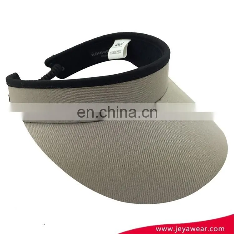 Wide brim visor cap with elastic cable conductor for girl