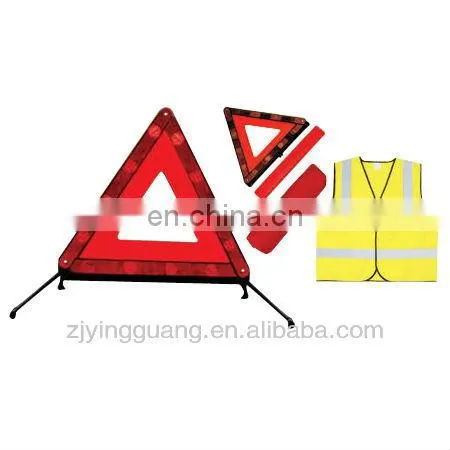 Warning Triangle With Safety Vest
