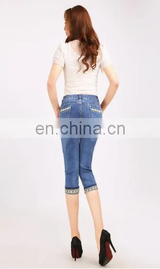 Cotton/polyester blue denim fabric and denim roll and for any jean type men jeans