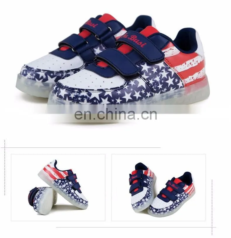Wholesale kids shoes children's yeezy glowing shoes 2016