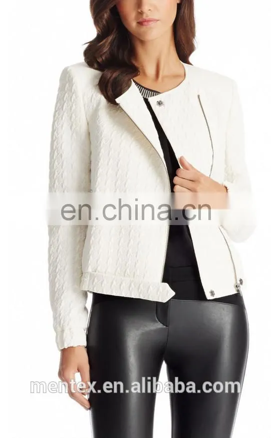 Wool Blend Textured Jacket