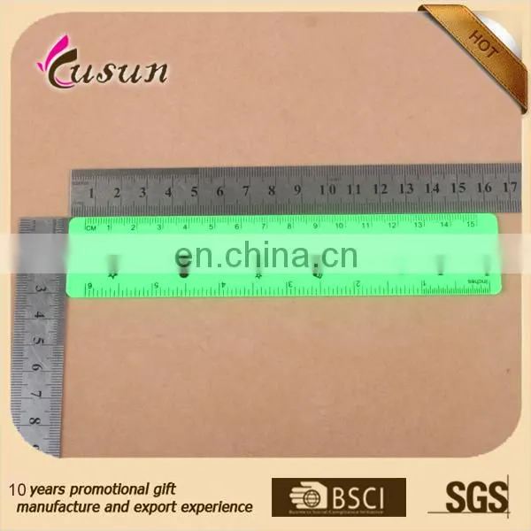 high quality plastic straight ruler with protractor
