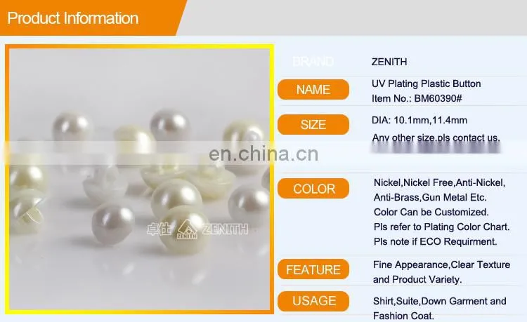 Pearl Button Shank Button BA60390