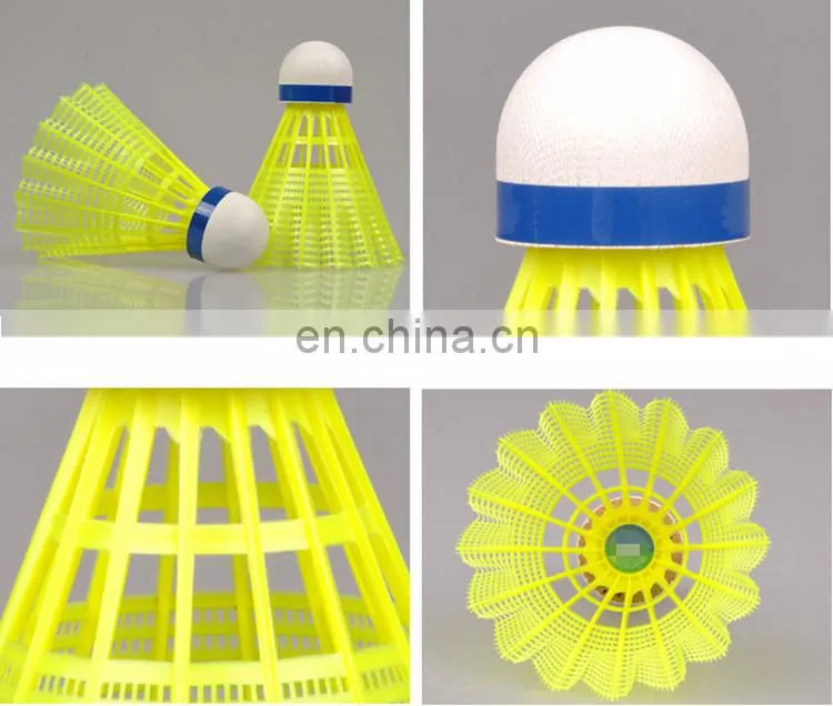 6 pcs set badminton nylon shuttlecock aeroplane badminton shuttlecock